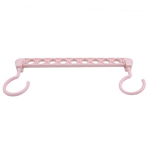 CAVIVI Cintre Organisateur Placard Cintre Économiseur d'espace Multifonctionnel Cintre Penderie Rotation Antidérapant Stockage Manteau Cintres,Rose Cover