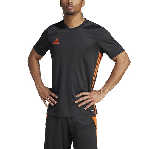 Adidas Men's TABELA 23 Jersey, Black/Team orange, XL
