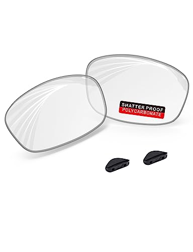 Image of PRO+ Polycarbonate Replacement Lenses & Nose Pads for Oakley Fives Squared(4+1) OO9238 Sunglasses