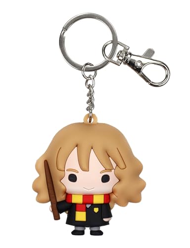 SD Toys - Llavero Hermione con Varita Mágica y Uniforme Colegio de Magia Hogwarts, 6 cm