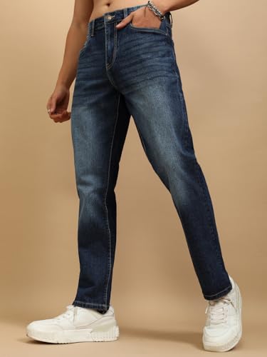 Image of Highlander Men's Straight Fit Jeans | Stretchable | Everyday Comfort & Style| Jeans for Man