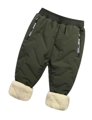 Boys Girls Warm Fleece Lined Trousers Kids Windproof Hiking Pants Outdoor Elastic Waist Joggers2