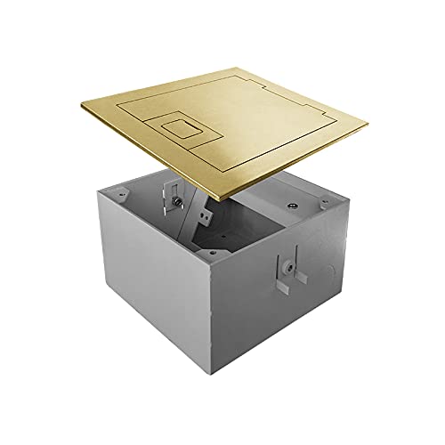 Floor Receptacle - Recessed - Brass