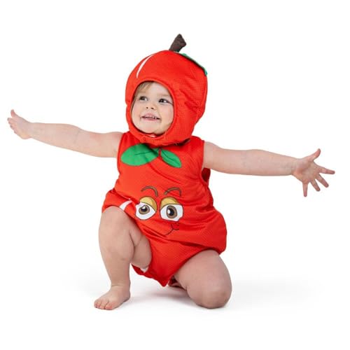 Disfraz de manzana para bebés 0-6 meses miniatura 2