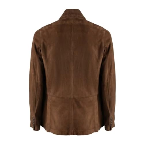 Men's Suede Blazer Single Breasted Classic fit Jackets Casual Vintage Coat for Daily2