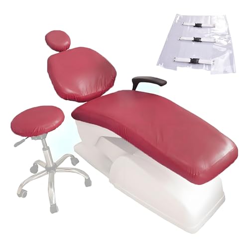 buyzg Fundas para sillones dentales, Juego de 5 Unidades de Cuero sintético para odontología, Fundas Protectoras Impermeables de Cuero sintético para sillones dentales, película compuesta(Purple Red) buyzg Fundas para sillones dentales, Juego de 5 Unidades de Cuero sintético para odontología, Fundas Protectoras Impermeables de Cuero sintético para sillones dentales, película compuesta(Purple Red)