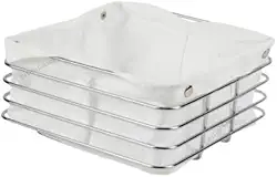 Cesto para Pães Aramado de Inox, mesa posta, cafe da manha