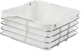 Cesto para Pães Aramado de Inox, mesa posta, cafe da manha