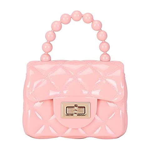 JienClound Little Girls Mini Purse PVC Handbag Bag Coin Wallets for Kids Gifts Presents (Pink) Cover