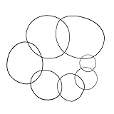 Angoily 2 Stück-Pack Kassettenband Gummiriemen Quadratisch 0,7mm Gummiband 40–130mm für Kassettenrekorder Recorder Tragbare Stereoanlage DVD Laufwerk Reparatur Wartung