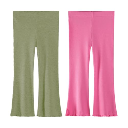 WEONEDREAM Stretch Leggings for Girls Toddlers Long Pants 2-7 Years