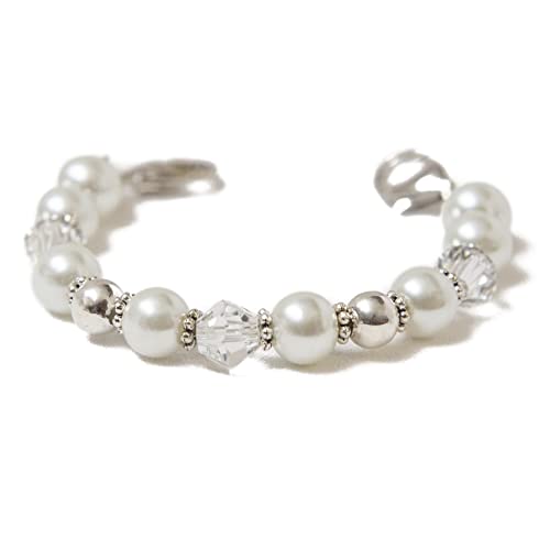 Stretch Medical Alert Bracelet, Interchangeable Replacement Medical Id Bracelet, Id Tag Not Included, Pearl Collection (White Pearl, Average (5.5 Inches) – Most Common Size) #TOP8