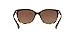 Coach HC8132 Sunglasses, Black Tortoise Gradient/Brown Gradient Polarized, 57 mm