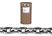 Campbell 0407512 NETS8 Grade 80 Alloy Steel Long Link Marine Alloy Trawl Chain in Drum, Bright Finish, 1/2" Trade, 0.512" Diameter, 300