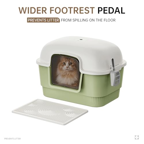 Arenero Para Gatos Grande Cerrado Con Tapa Y Pala miniatura 6