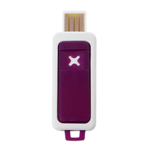 Hgfcdd Mini USB avec diffuseur d'arômes de chargement d'huile essentielle purificateur d'air frais Parfum Pour la maison, bureau, voiture 2.3x6.7cm violet