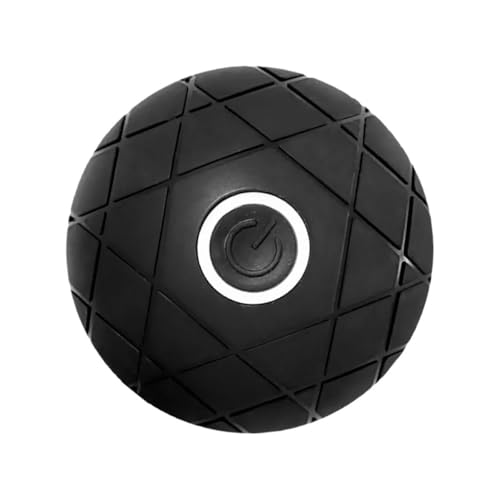 SMASOLO Pelota de Masaje Eléctrica Vibratoria Negra 3D Recargable Rodillo Compacto para Yoga y Pilates Alivio Muscular Portátil para Espalda Piernas y Recuperación Fitness