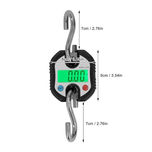 Luggage Scale, Portable Hanging Luggage Weighing Scale, Utility Crane Tool, Accurate Weight Measurement in Kg & Lb, JIN 330, Ideal for Travel & Home Use