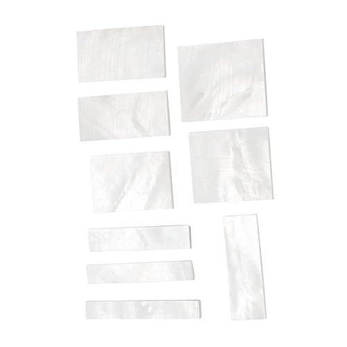 HEMOTON 9 Pcs Mother Inlay Pieces Guitar Fretboard Inlays Material Dot Markers Easy Install for Guitar