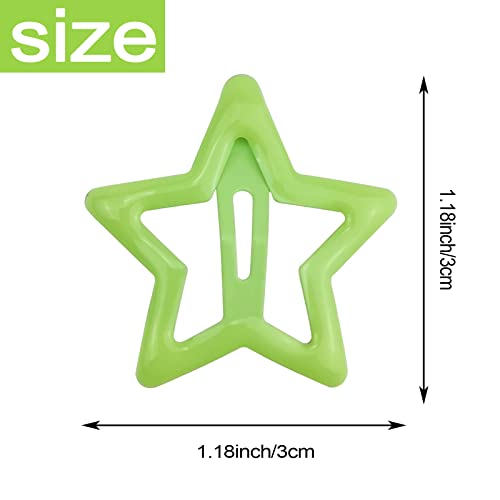 60 Pack Star Snap Hair Clips Non-Slip Toddlers Colorful Cute Lovely Metal Hair Barrettes Hair Accessories For Women Girls #TOP1