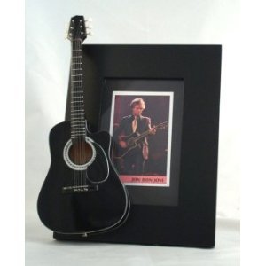 JON BON JOVI Miniature Guitar Photo Frame Takamine