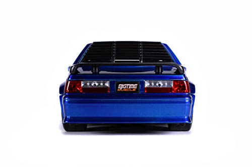Jada Toys Bigtime Muscle 1:24 1989 Ford Mustang GT Die-cast Car Azul miniatura 4