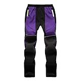 Amandaz 3-13Y Kids Snow Ski Pants Hiking Boys Girls Outdoor Softshell Waterproof Fleece Lined Warm...