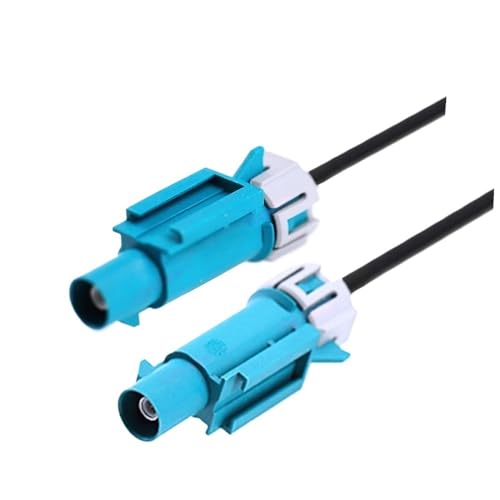 QYZLVCES(���X) 1PCS �h�� Fakra Z ���X - ���X �R�l�N�^ RG174 ���������P�[�u�� 50 �I�[�� �����s�O�e�[�� �W�����p�[(WP Fakra Z M to M,4M)
