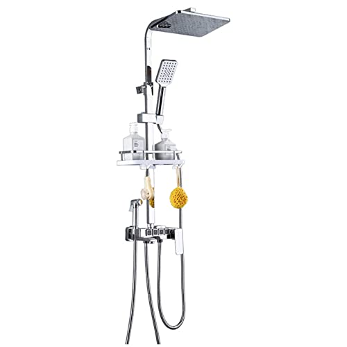 Système de douche rain BABO de luxe en finition chrome brossé