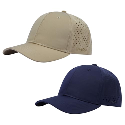 Image of UPF 50+ Performance Water Resistant Baseball Cap Lightweight Breathable Hat Golf Running Boat Hiking for Men Women