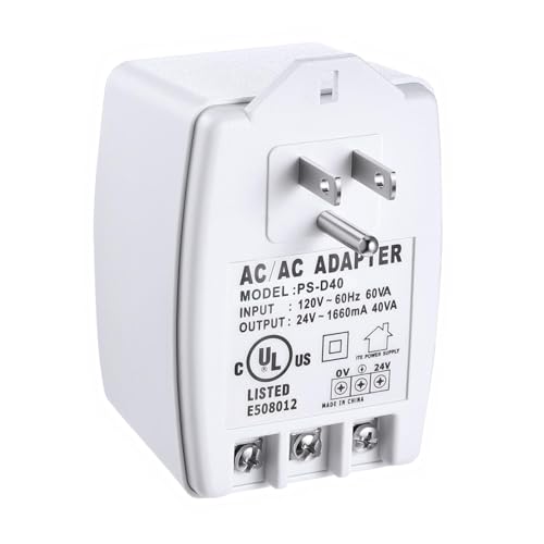 Hotop 24 Volt Transformer for Doorbell and Thermostat