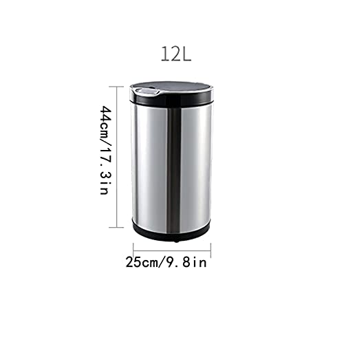 Caneca de basura eléctrica automática dorada miniatura 2