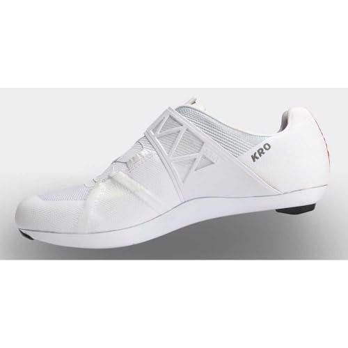 Zapatillas de ciclismo carretera DMT KR0 EVO blanco y plateado talla 42 1/3 EU 3