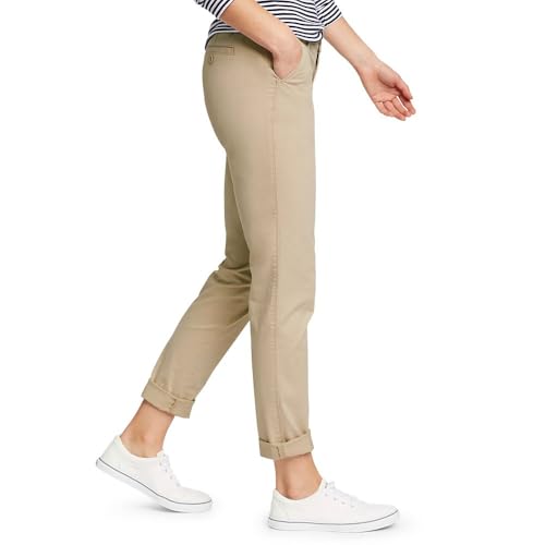 Eddie Bauer Women's Stretch Legend Wash Pants - Boyfriend, Cloud, 12, Petite3