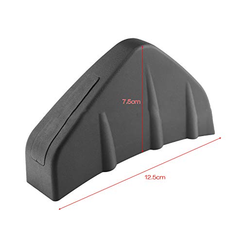 RuleaxAsi Carro Universal Bumper Bumper Lip Difusor Splitter Barbatanas de Tubarão Spoiler Asas Tras