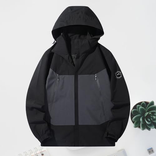 Chaqueta softshell para mujer impermeable ligera con capucha para senderismo 2