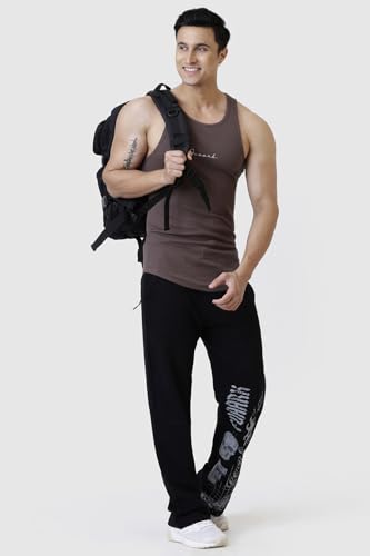Image of FUAARK Ribbed Slim Fit Gym & Workout Tank for Men's -