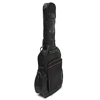 Housse de transport pour guitare – 104,1 cm d’épaisseur – Rembourrée – Double bandoulière – Noir – Pour les voyages - Les Beatles, Paul McCartney, John Lennon, RIngo Starr, George Harrison Housse de transport pour guitare - 104,1 cm d'épaisseur - Rembourrée - Double bandoulière - Noir - Pour les voyages – Image 3