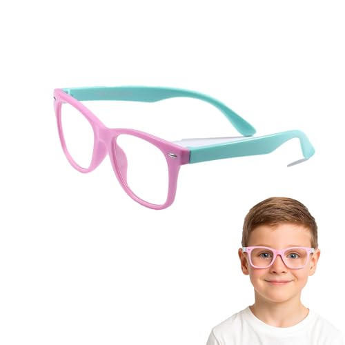 Image of Kids Blue Light Blocking Glasses Rectangle Digital Boys Girl Age for 5-12