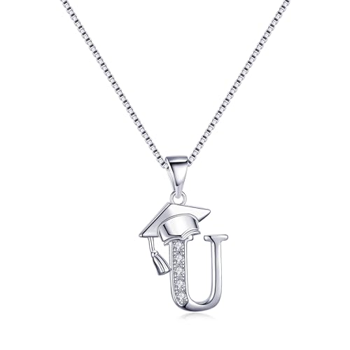 Graduation Initial Necklace