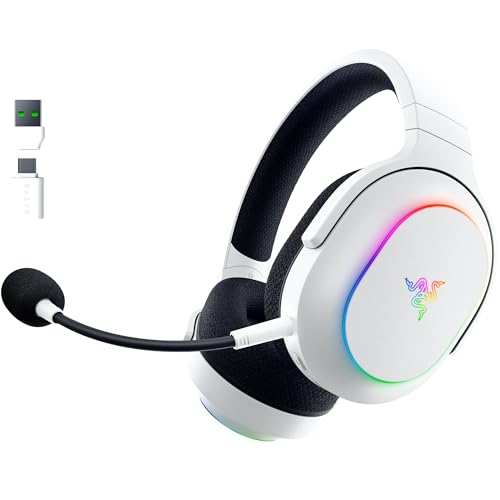 Razer Barracuda X Chroma - Casque de Jeu multiplateforme sans Fil avec 6 Zones Chroma RGB (SmartSwitch Hyperspeed & Bluetooth, 40mm Drivers, Micro cardioïde...