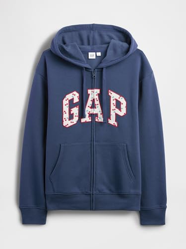 Image of GAP Women's Logo Hoodie Hooded Full Zip Sweatshirt