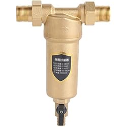 Purificador De Agua Central Prefiltro De Filtración, Filtro De Sedimentos Giratorio Reutilizable Purificador De Agua del Grifo - Prefiltro Central Sistema Purificador De Filtro De Agua para Toda La Casa 3T / H Sifón Retrolavad