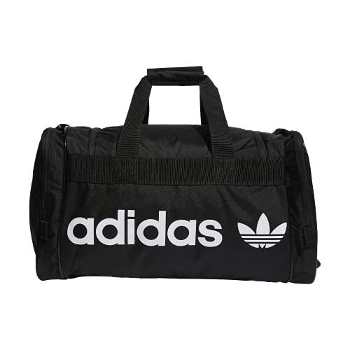 adidas Originals Unisex Santiago Duffel Bag, Black/White, ONE SIZE