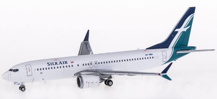 Modèle d'avion SilkAir 737 Max 8 9V-MBA JC Wings 1/400 pré-construit
