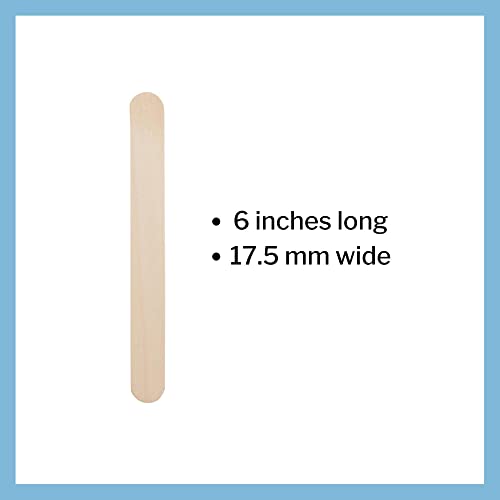mckesson tongue depressors 100 count adult size sterile individually wrapped wood unflavored splinter-free 6 in  use for medical arts crafts spa
