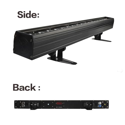SHEHDS 18x18W Stage Wash Lights Bar/Strip, LED RGBWA+ PURP Wall Wash Lights, Strobe Effect DMX512 Control for Christmas Night Club Disco Club Wedding Bar