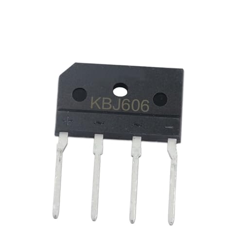 Rectificador de puente KBJ606 KBJ6J de 6 A, puente diodo de 600 V para placas electrónicas