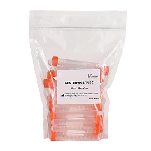 Tubes à essai pour centrifugeuse anti-fuite 15ml flacons plastique transparents - 3