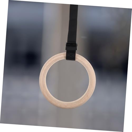Anillas gimnásticas de madera con correas ajustables miniatura 5